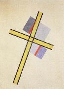 Laszlo Moholy-Nagy yellow cross q.7 oil painting picture wholesale